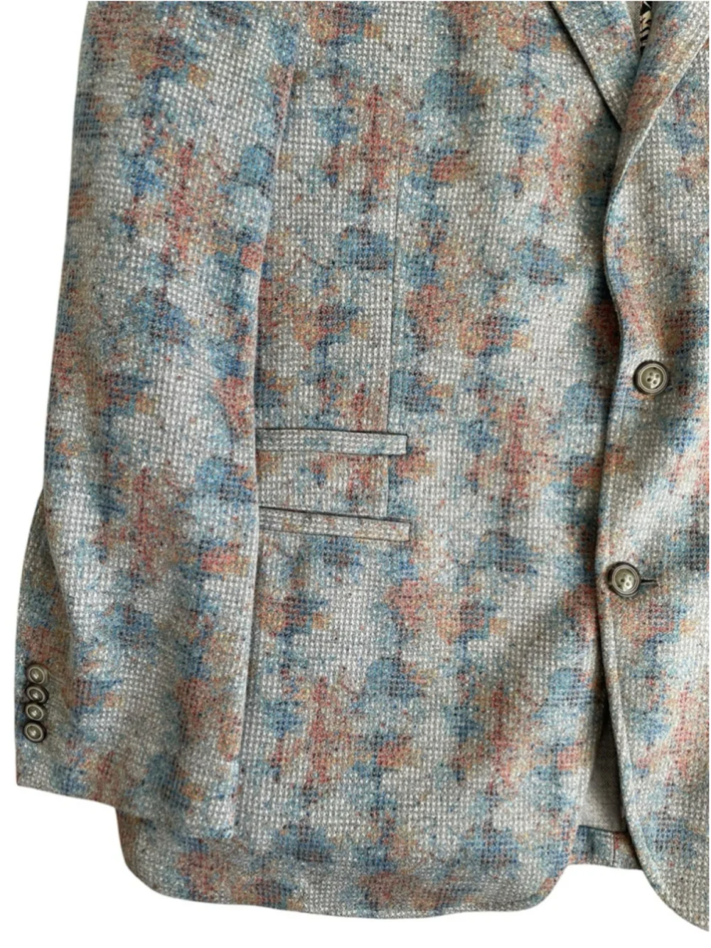 Robert Graham Sport Coat Blazer Men's 46R Tailored Unstructured AOP